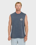 Quiksilver SHOOTING STARS SLV / DARK DENIM / OPENSTOCK ALPHA MEN Shirt DARK DENIM XL
