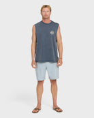 Quiksilver SHOOTING STARS SLV / DARK DENIM / OPENSTOCK ALPHA MEN Shirt DARK DENIM XL