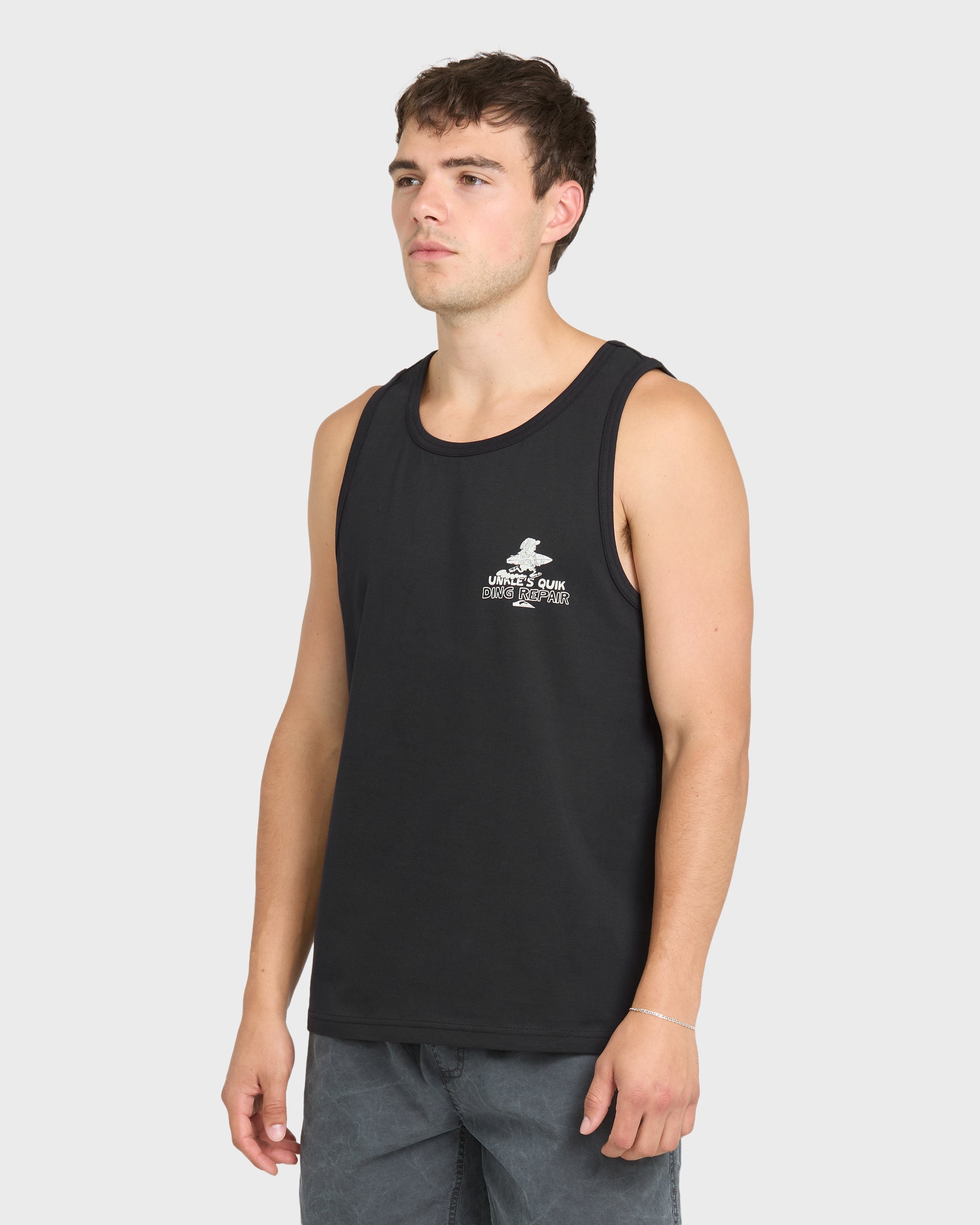 Quiksilver Unkle Dink Repair Tank Mt1 / Black / Openstock Alpha Men BLACK XL