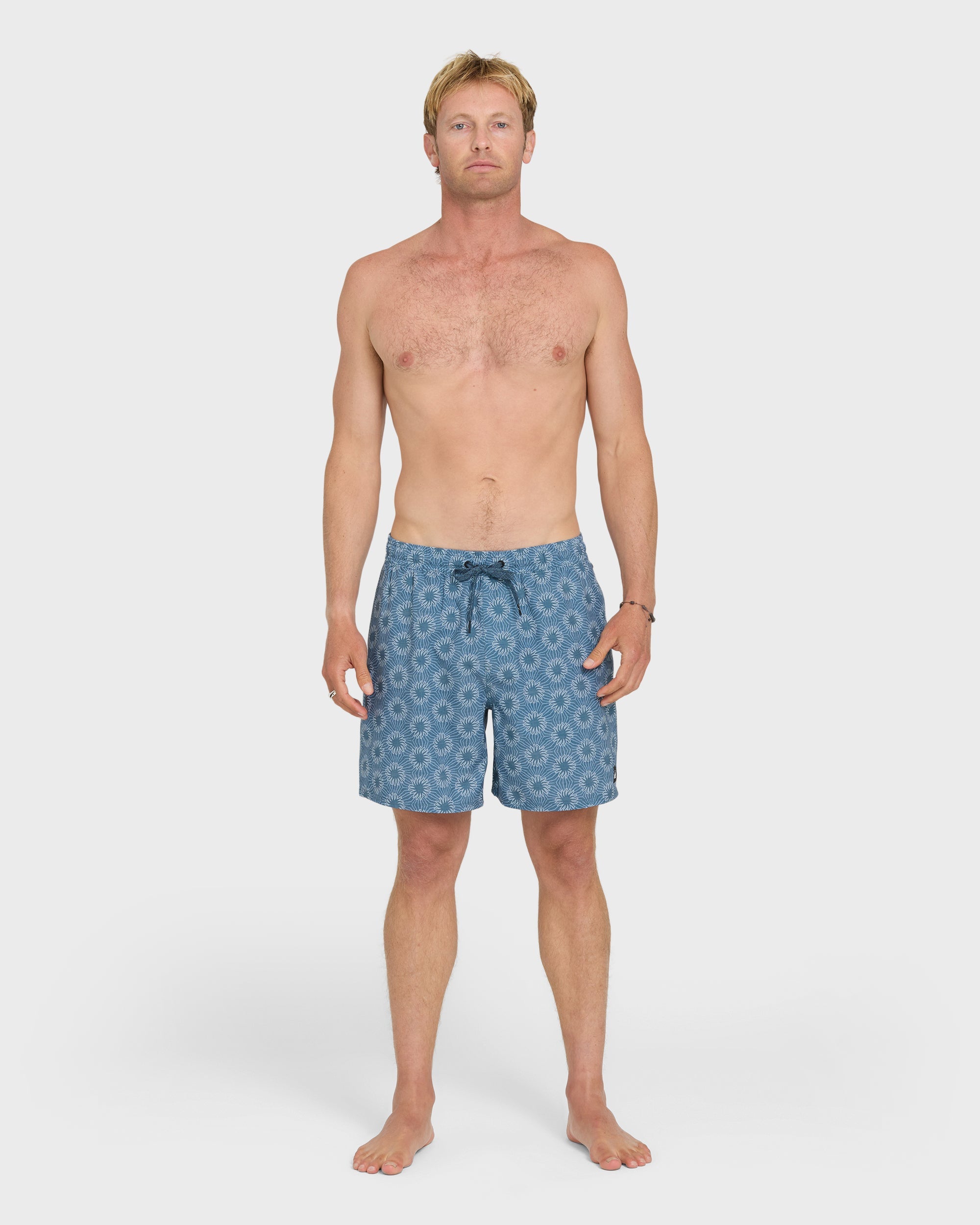 Quiksilver Ocean Mayhem 17" Swim Trunks Aqua L