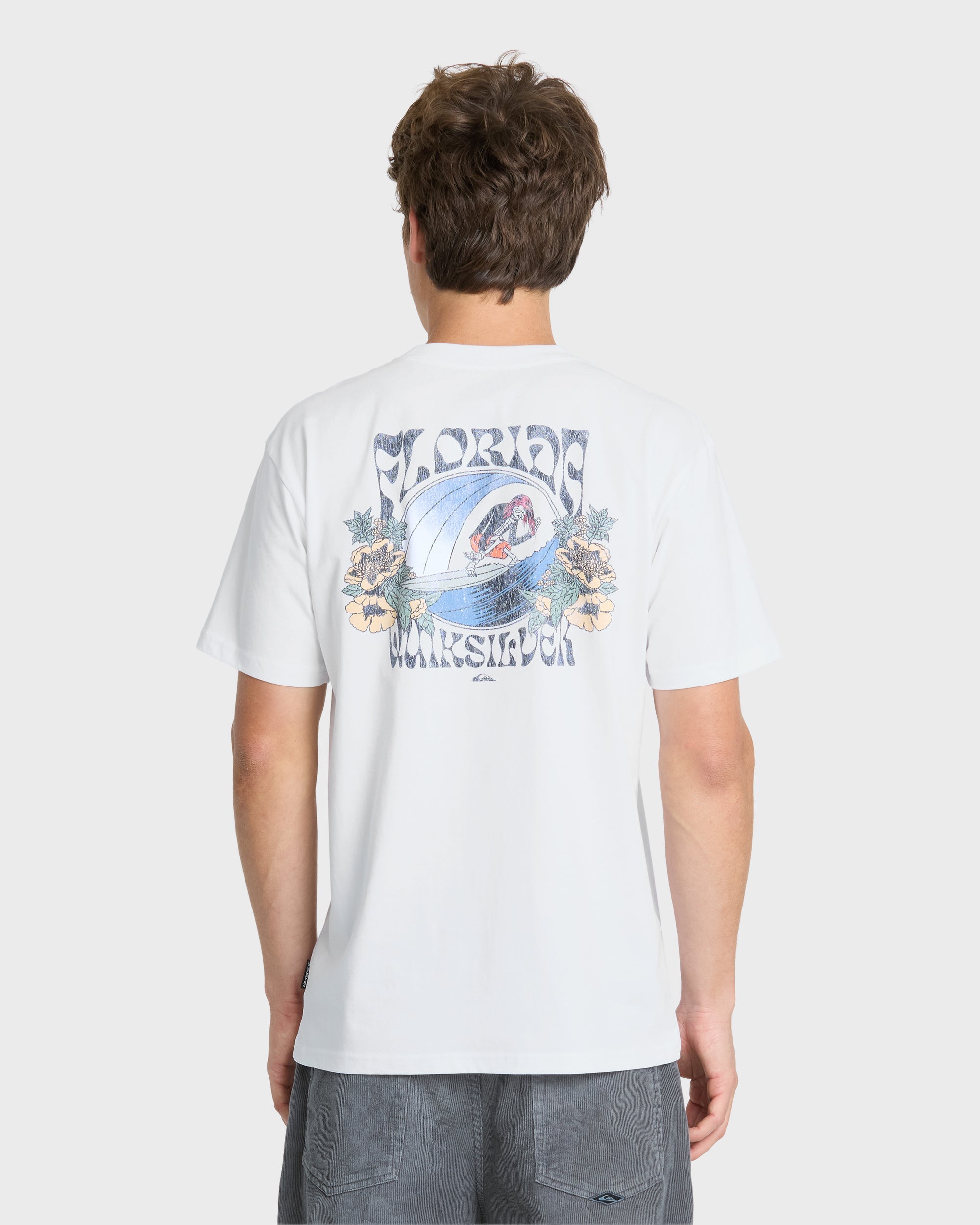 Quiksilver Grateful FL SS Tee WHT L