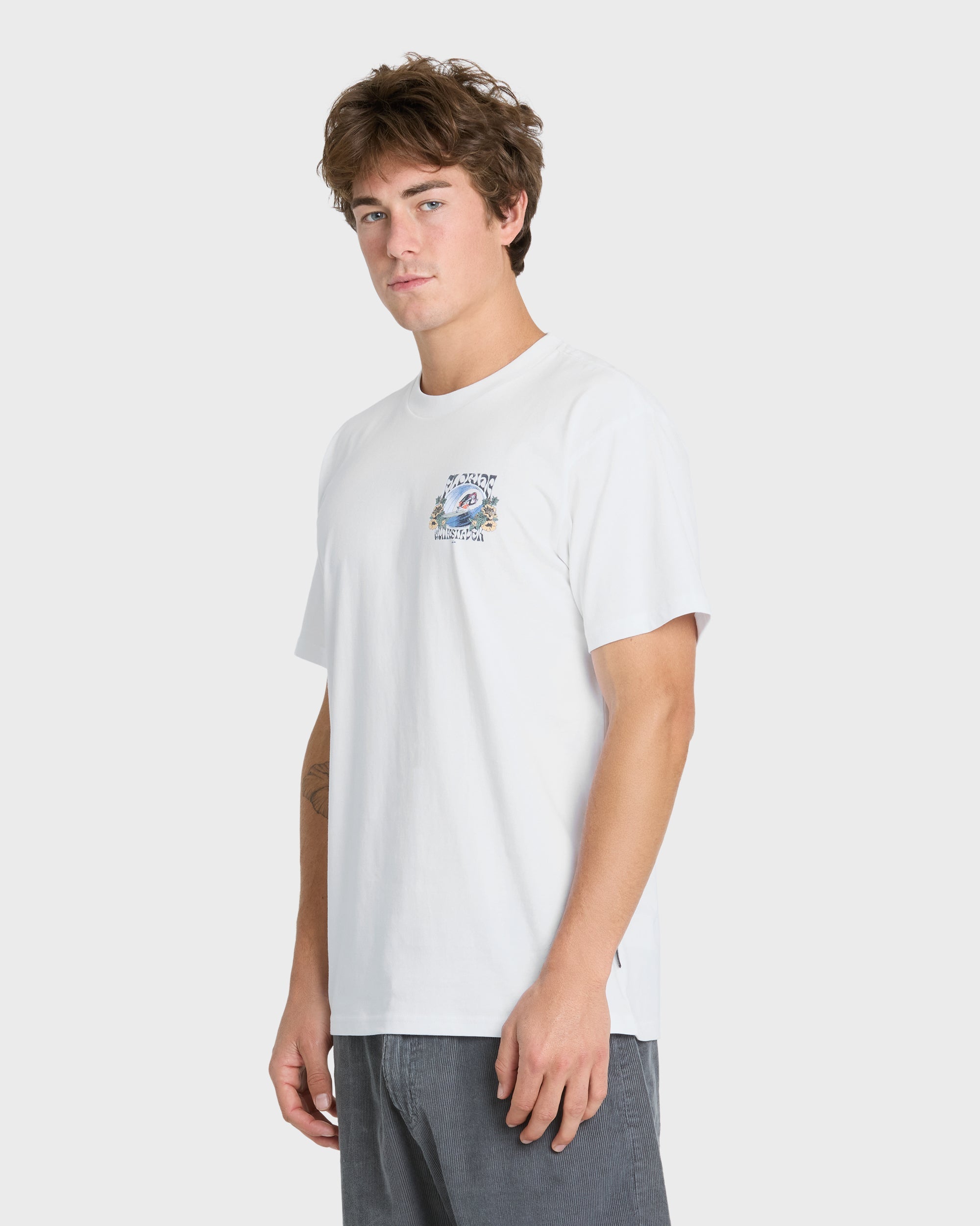 Quiksilver Grateful FL SS Tee WHT XL