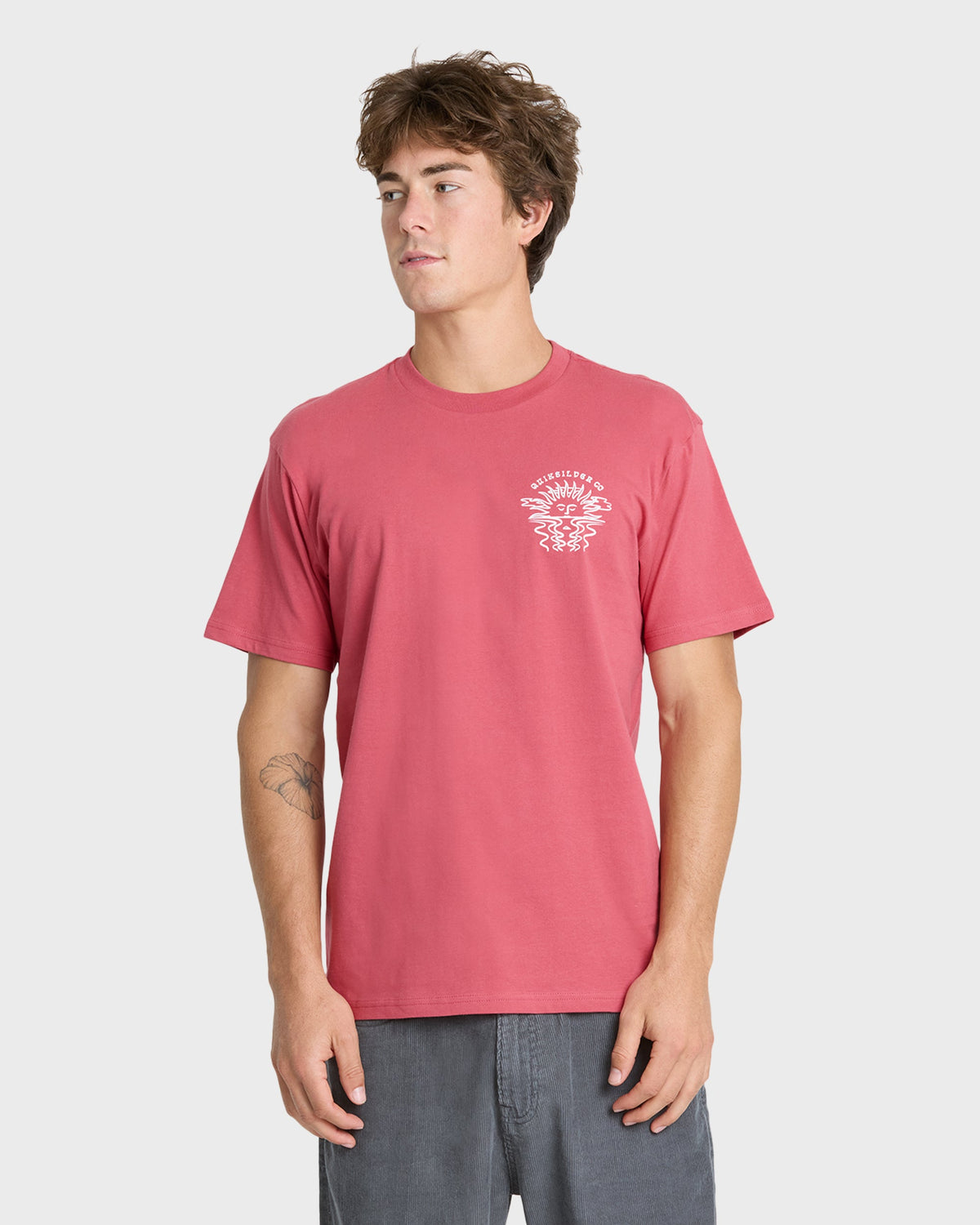 Quiksilver Sun Down SS Shirt Slate Rose M