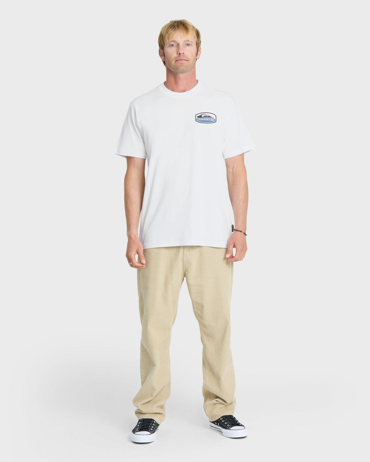 Quiksilver Shapers Crest SS Shirt White L