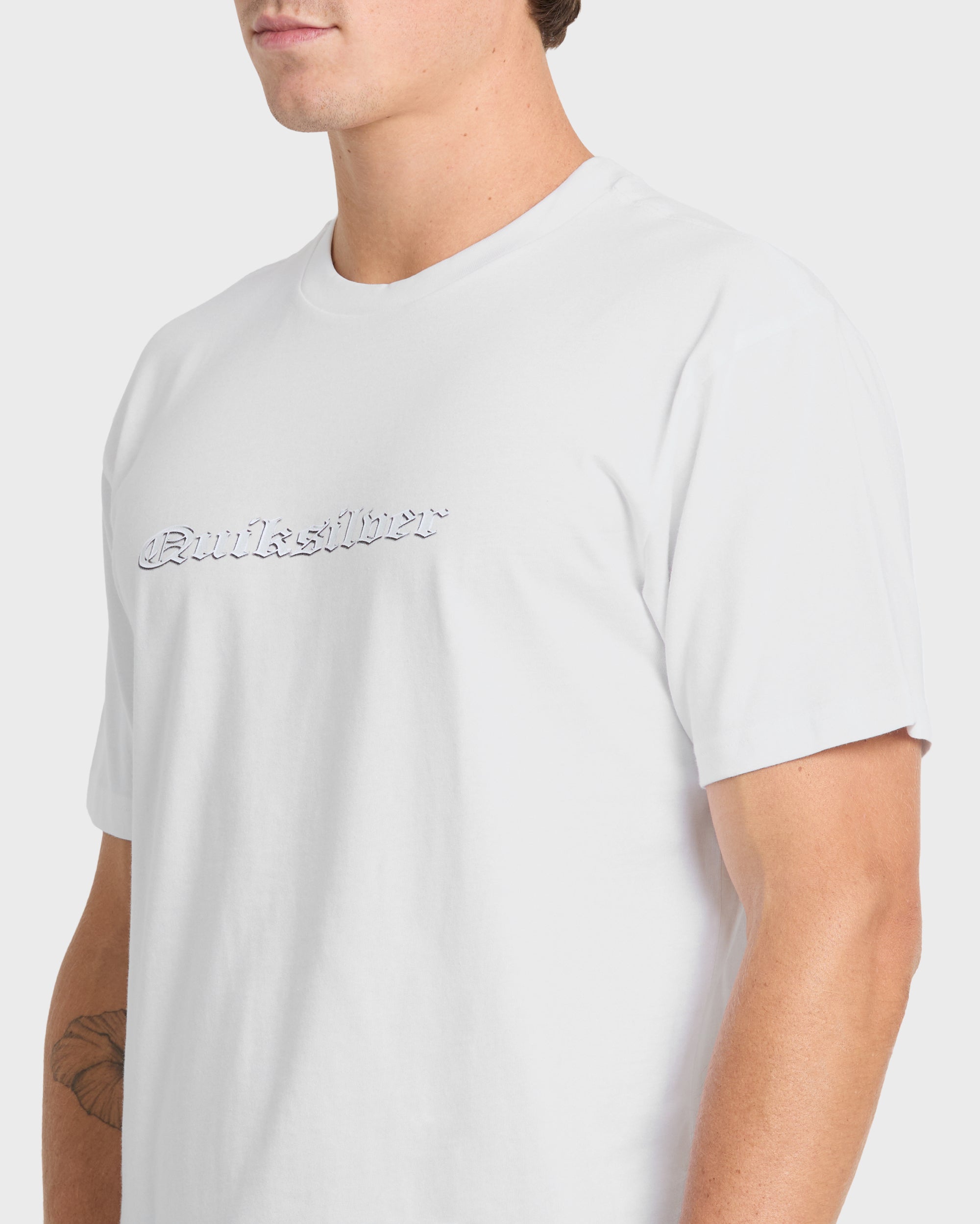 Quiksilver CHROME ENGLISH MT0 / WHITE / OPENSTOCK ALPHA MEN Shirt WHITE L