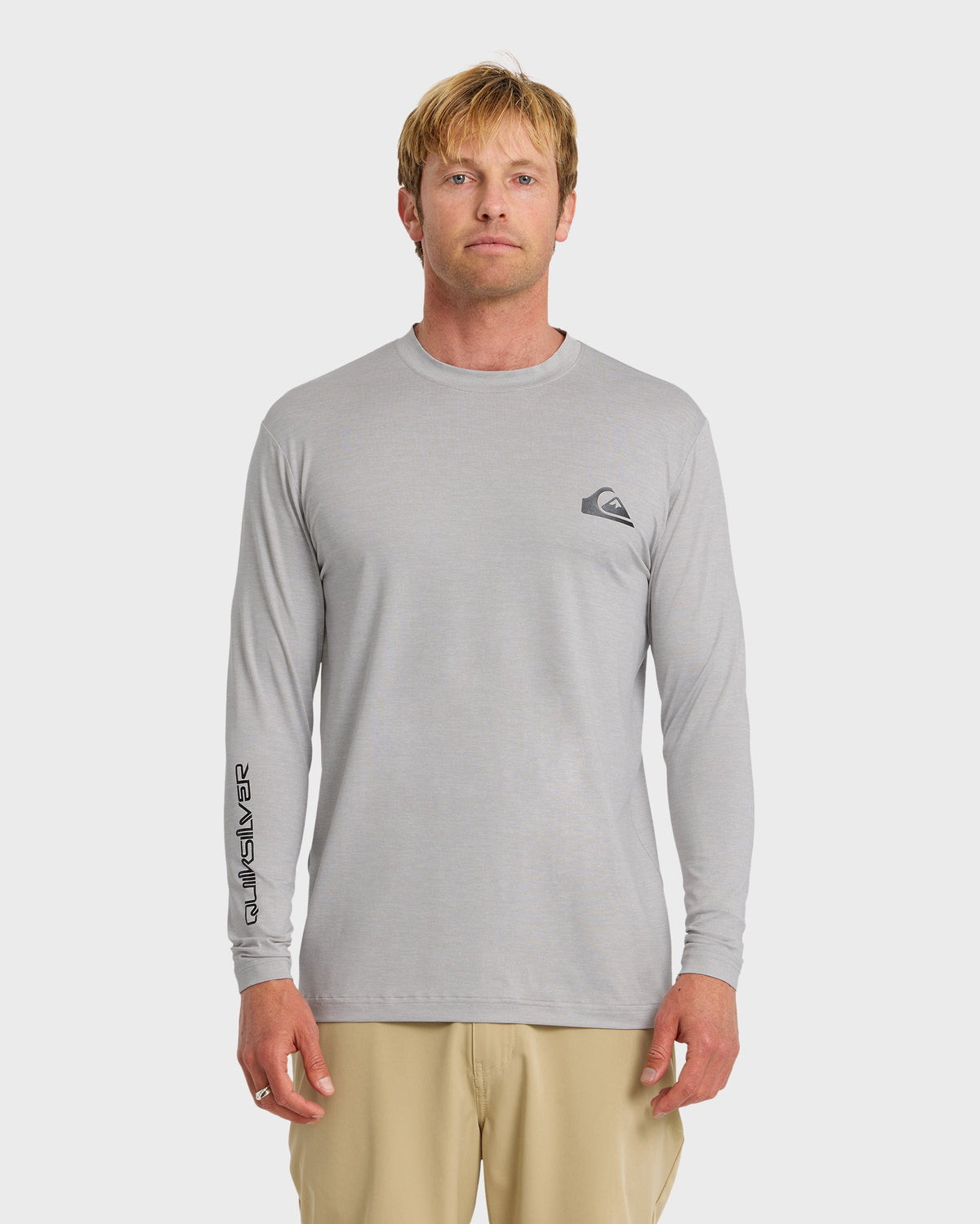 Quiksilver Everyday Surf LS Tee Light Grey Heather M