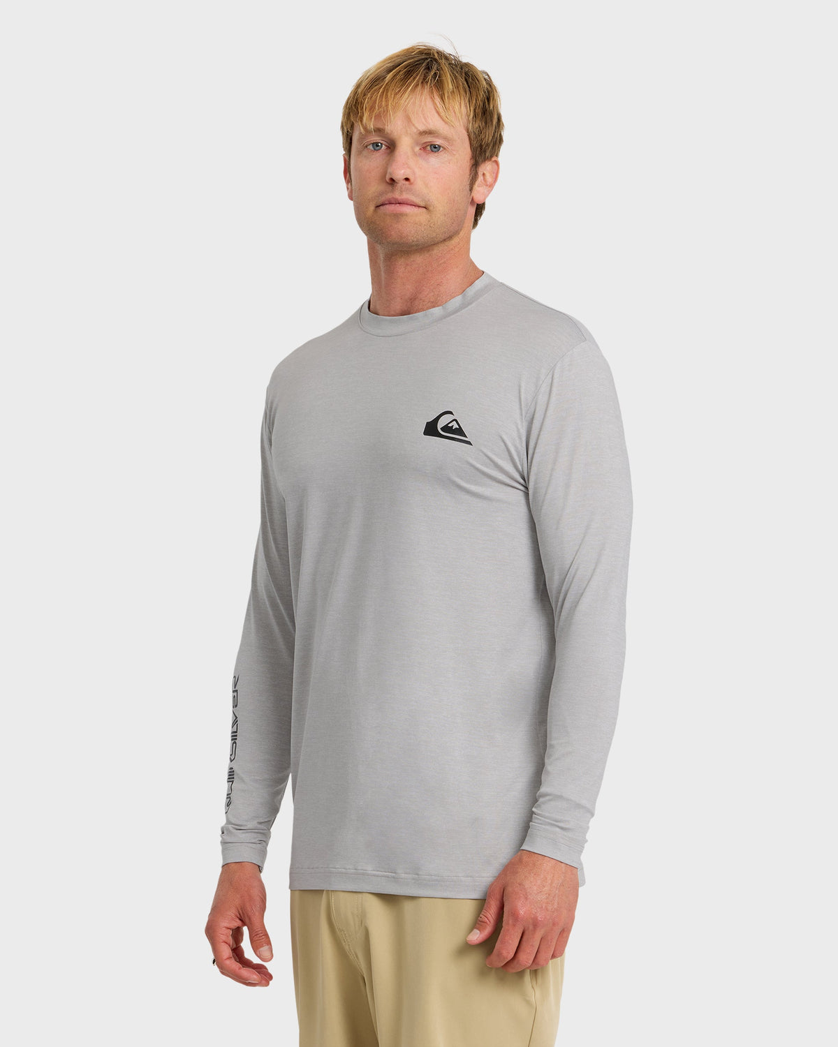 Quiksilver Everyday Surf LS Tee Light Grey Heather M