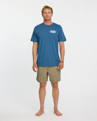 Quiksilver 2000S Boarding T-Shirt COPEN BLUE L
