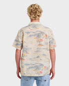 QUIKSILVER TROPICAL SURF CASUAL SS BIR-BIRCH XL