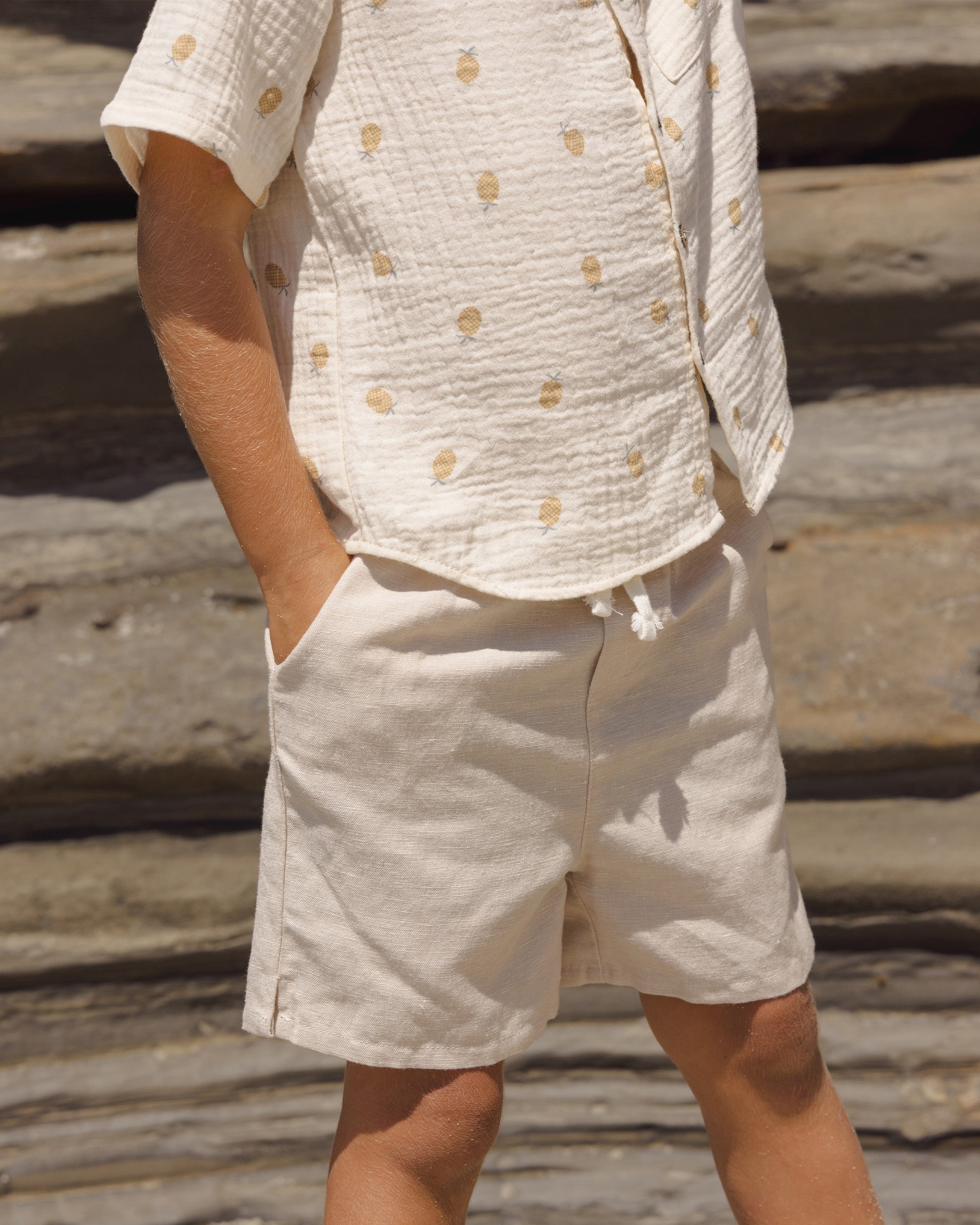 THE RYLEE & CRU PERRY SHORT NATURAL 4-5Y