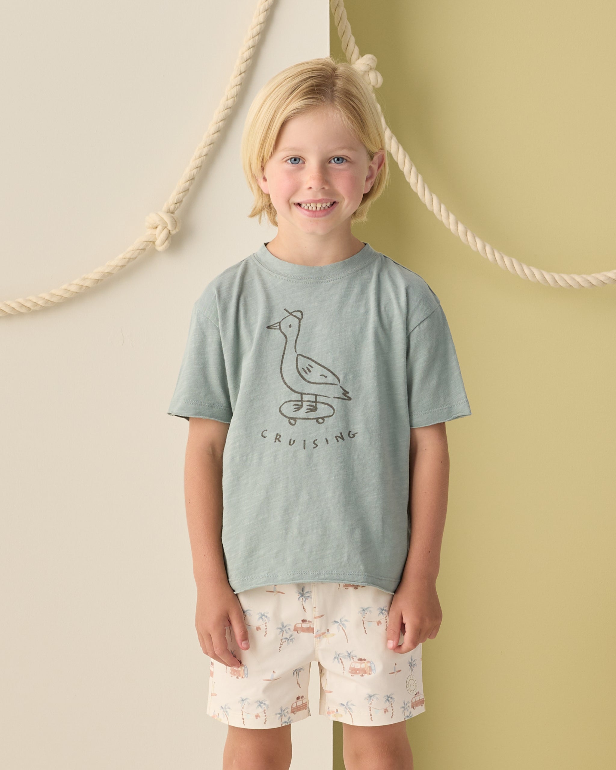 Rylee + Cru Raw Edge Tee || Cruising 6-12M