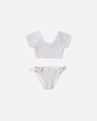 Rylee & Crew Cropped Rashguard Set Periwinkle 2-3Y
