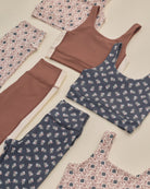 Rylee and Cru Basic Legging Blue Blooms 2-3Y