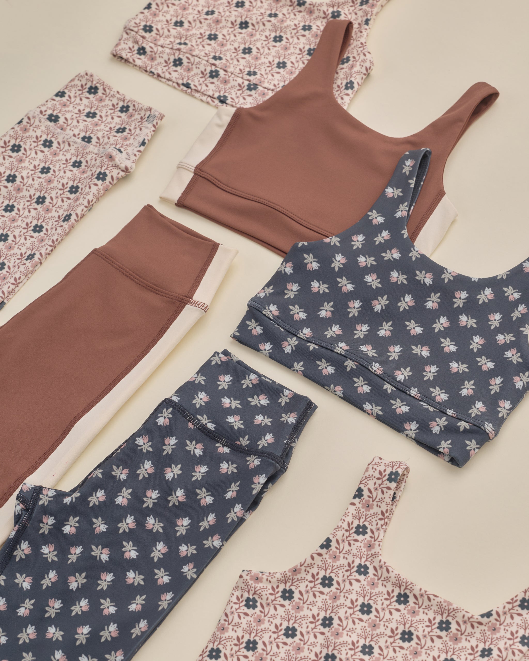 Rylee and Cru Basic Legging Blue Blooms 2-3Y
