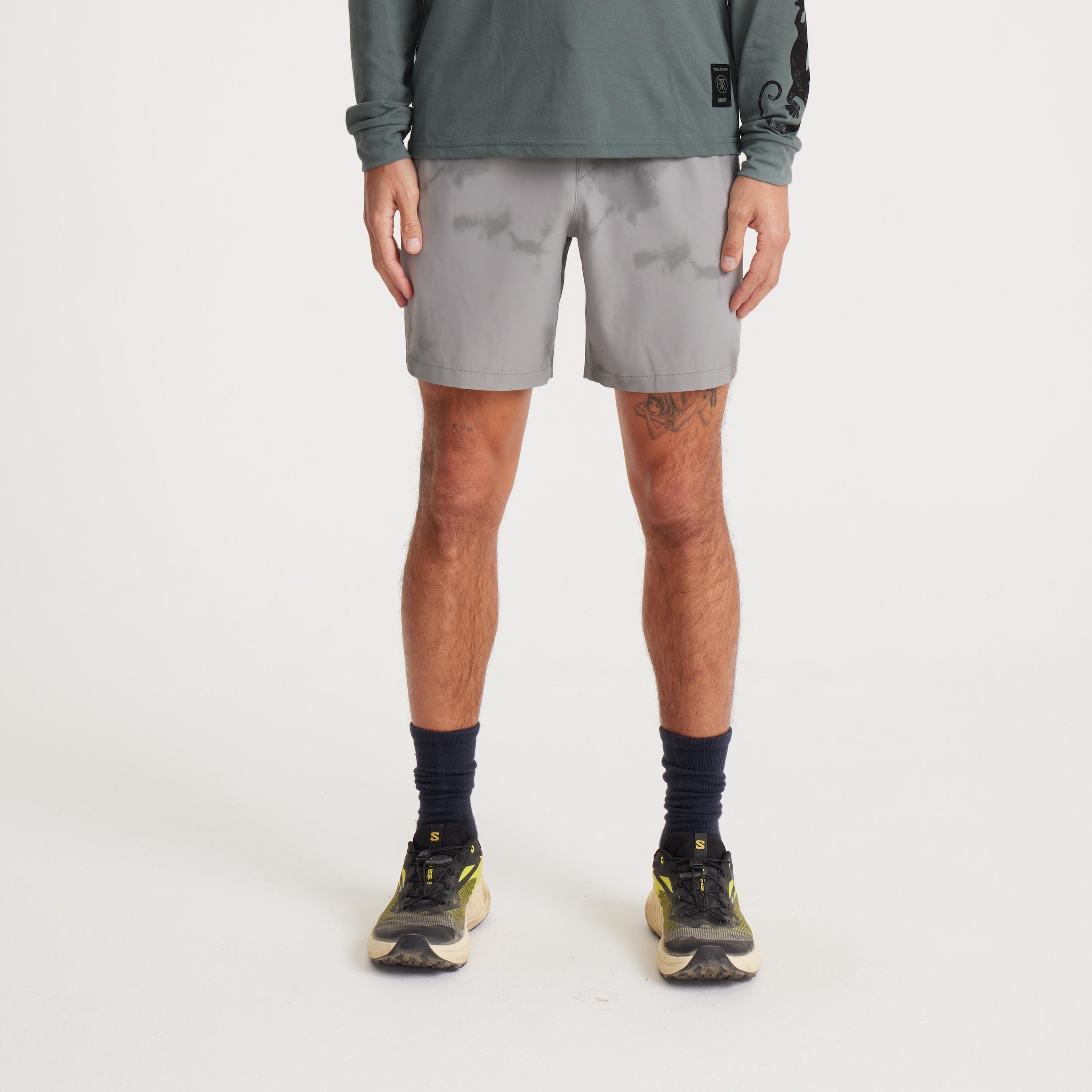 Roark Serrano 7" Active Stretch Shorts GST-GHOST GREY S