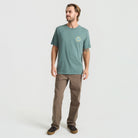 ROARK GOIN GLOBAL SS TEE SGN-SLATE GREEN L