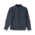 Roark Journey Jacquard Flannel Shirt Navy L