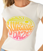 Roxy Sunshine Daze 90S Baby Tee WDW XS
