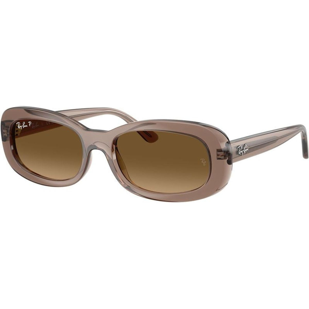 Ray-Ban 0RB2221 Polarized Sunglasses TransBeige GradientBrown