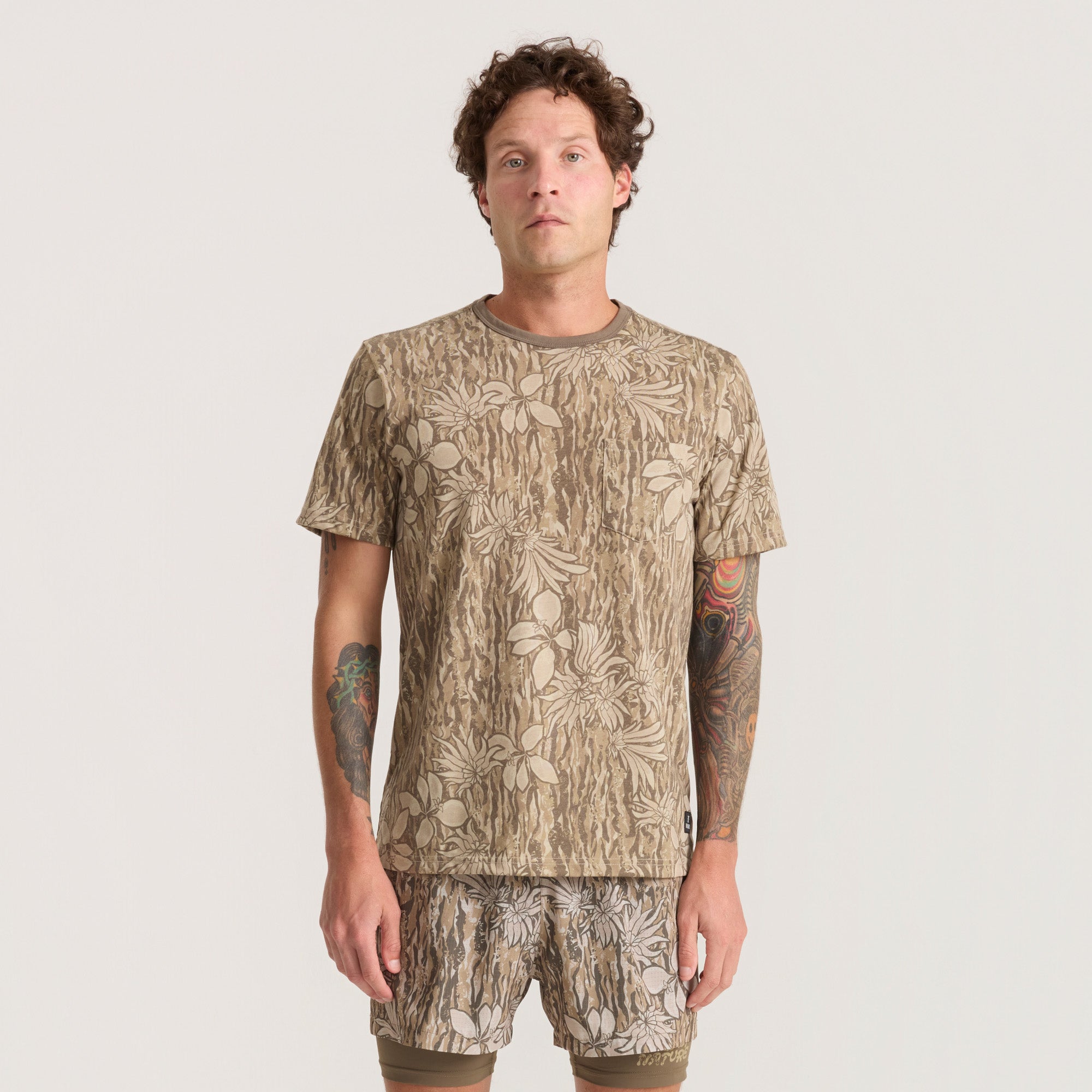 ROARK MATHIS ACTIVE TIE DYE PKT KHA-KHAKI XL