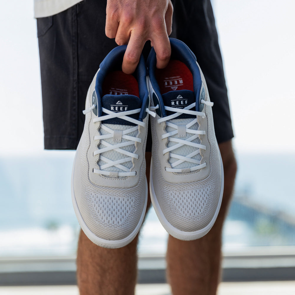 Reef Del Mar Mens Shoe Tan-White-Navy 10.5