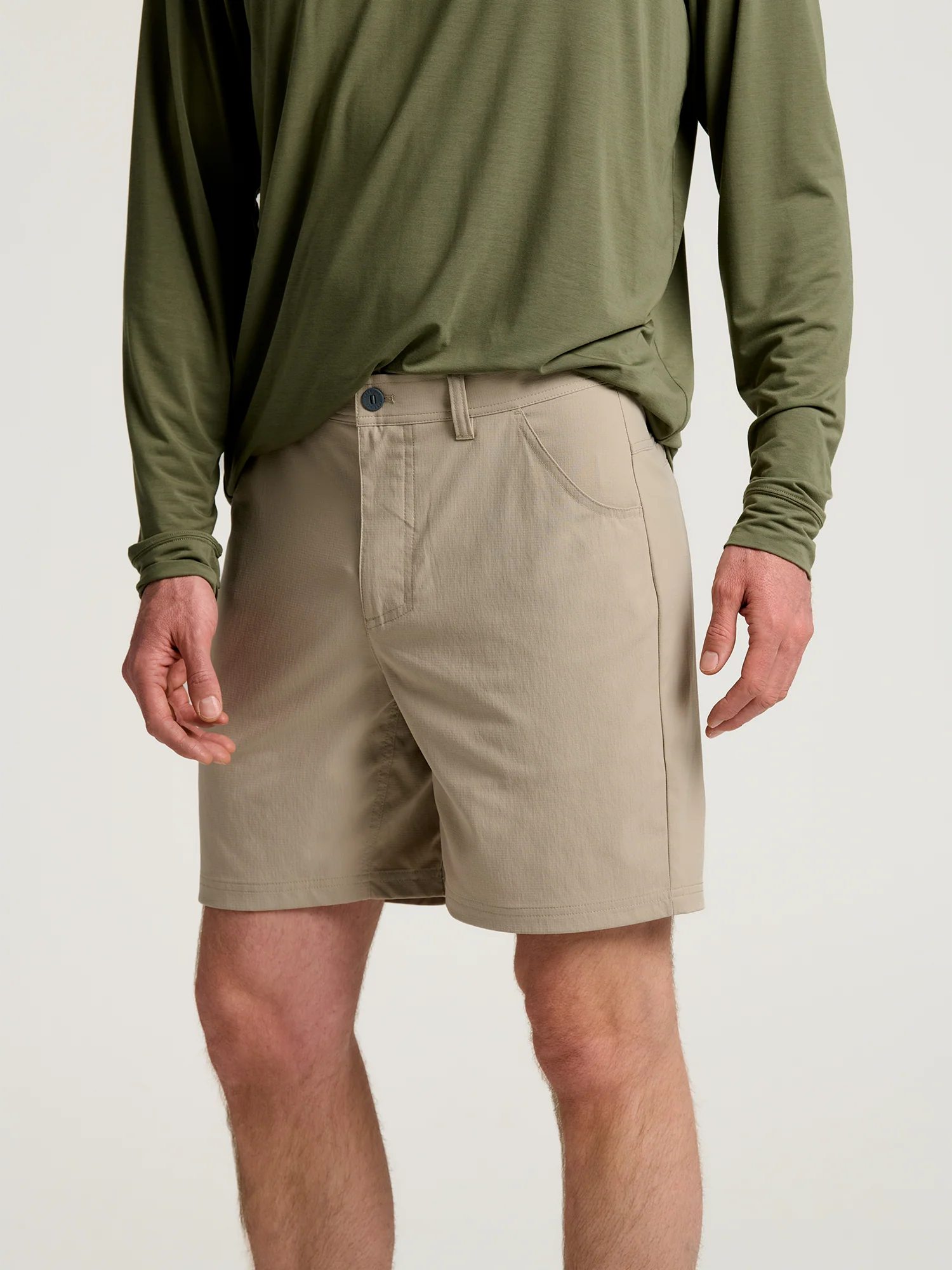 Free Fly Men's Topogrid Short Vintage Khaki 36