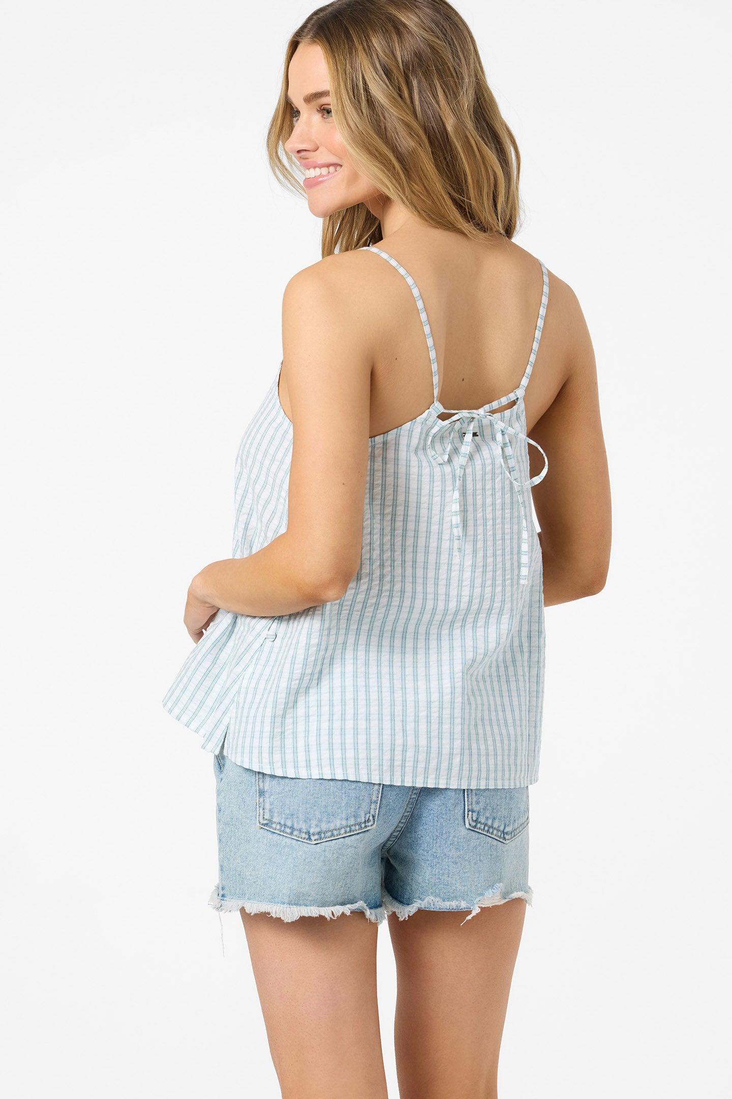 O'NEILL MARTINA PLAID TANK WWH-Winter White XS