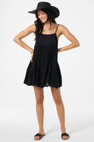 O'NEILL SWS RILEE MINI COVERUP DRESS BLK XL