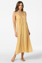 O'NEILL ADDISON MIDI COVERUP DRESS NWH-New Wheat M