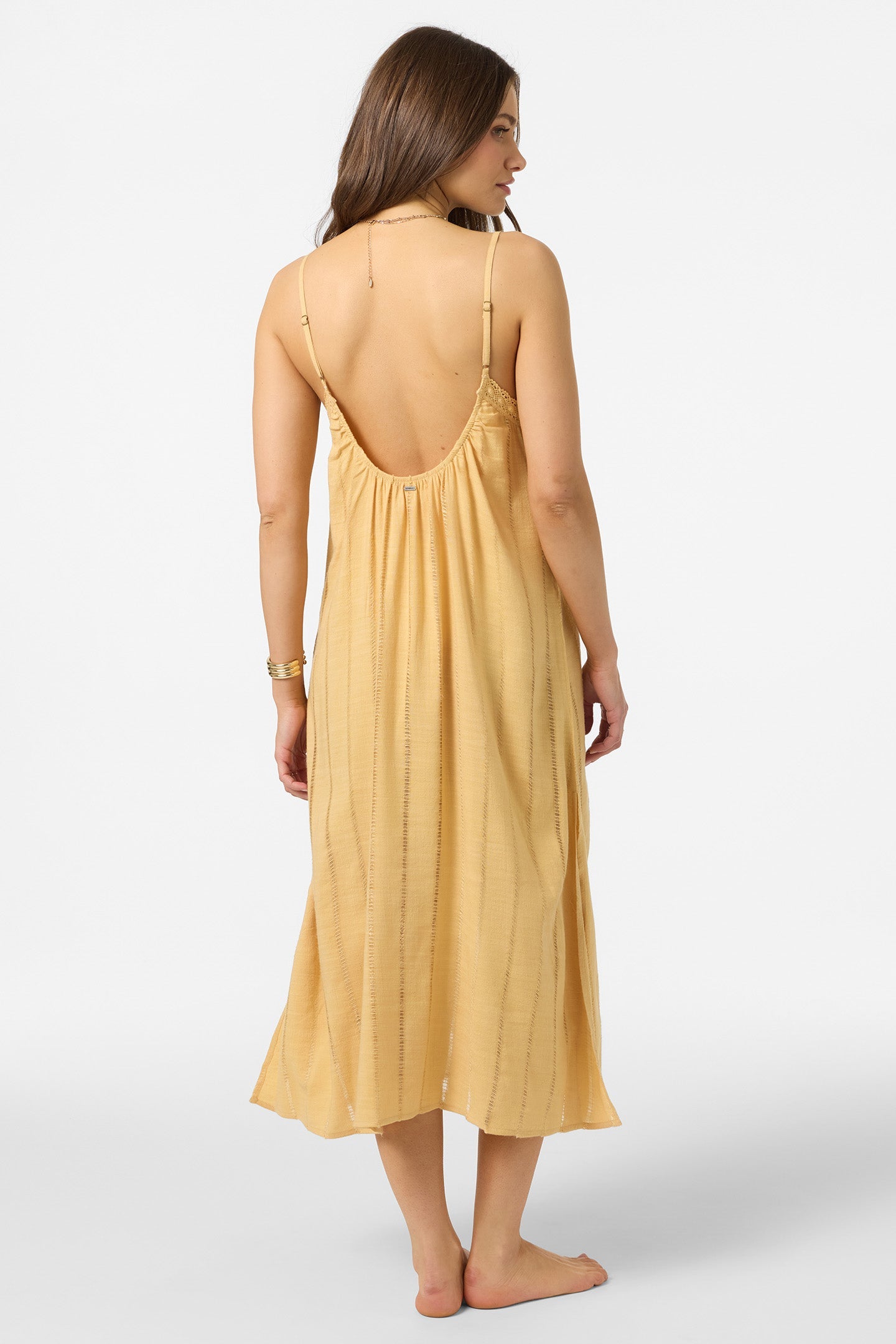 O'NEILL ADDISON MIDI COVERUP DRESS NWH-New Wheat M