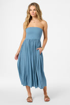 O'NEILL PIPER MIDI DRESS PRBL-Provincial Blue M