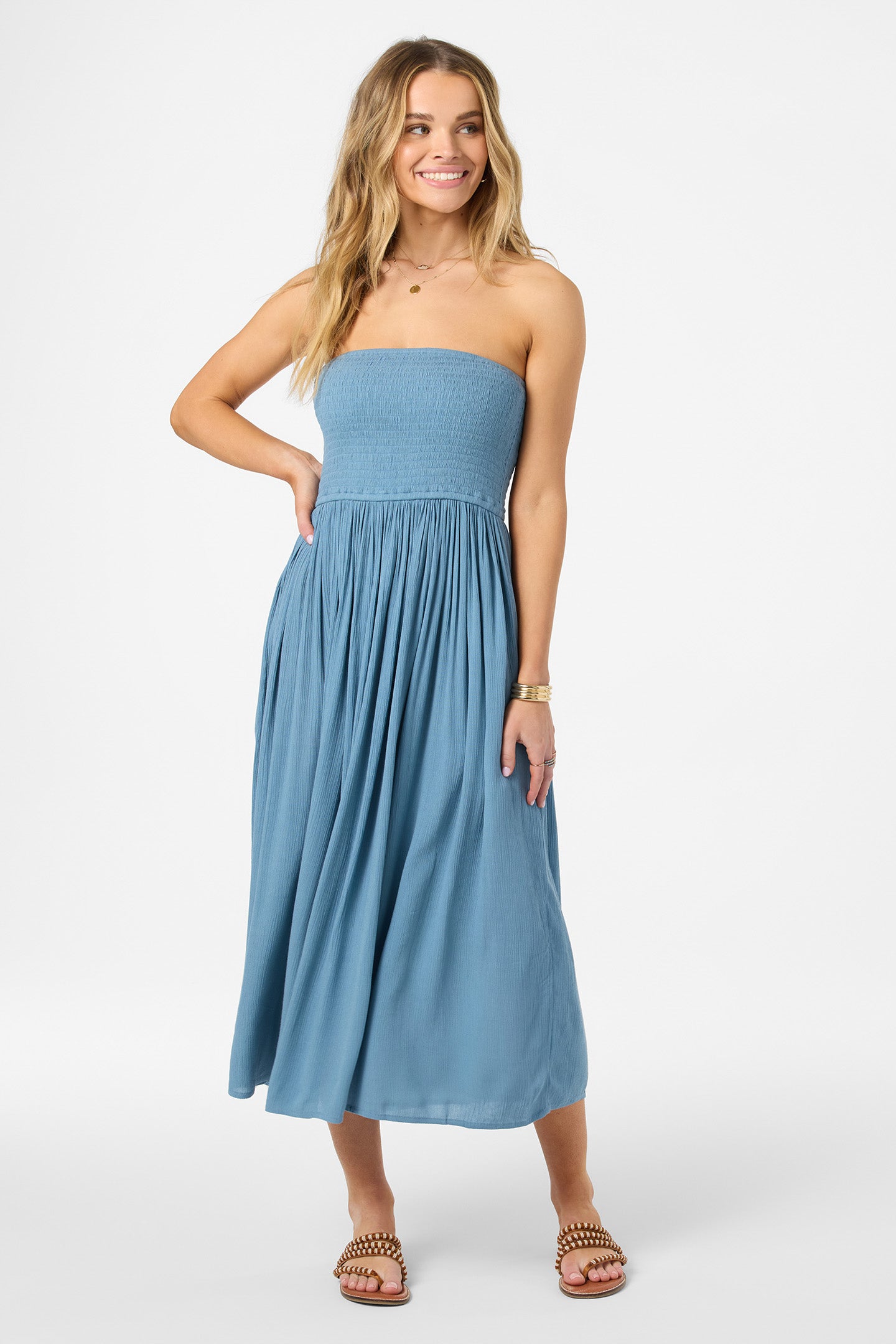 O'NEILL PIPER MIDI DRESS PRBL-Provincial Blue L