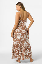 O'NEILL TASMIN FLORAL MIDI DRESS CBB-Carob Brown XS