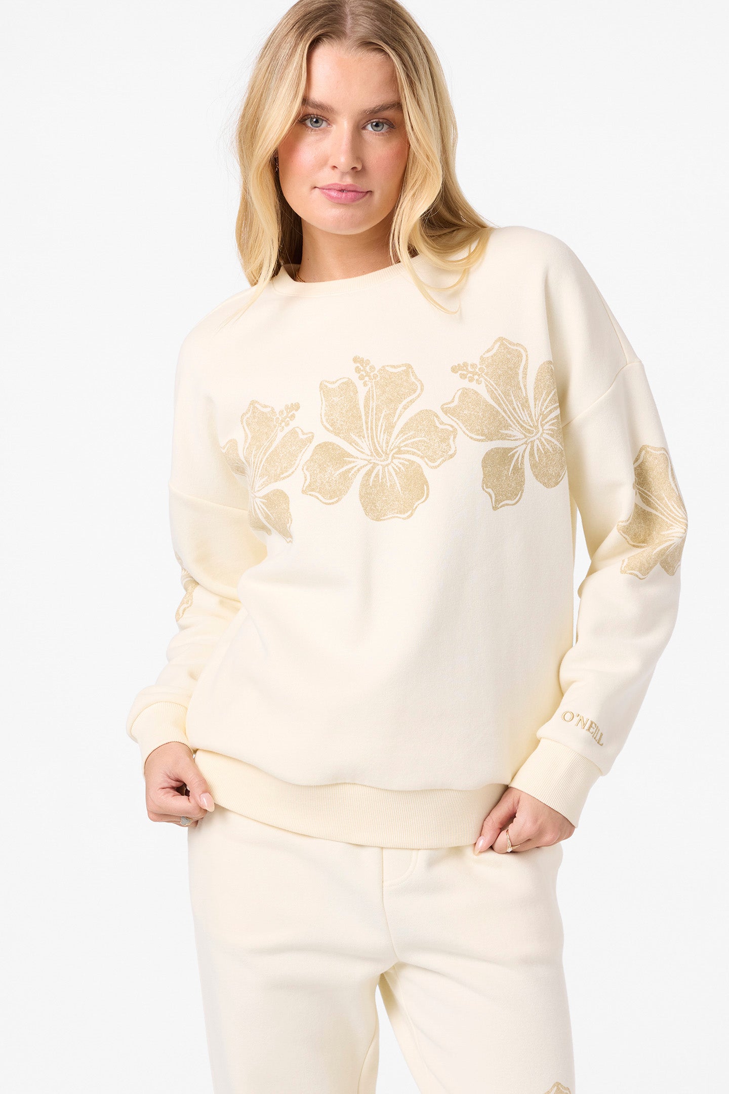 O'NEILL LEI OVERSIZED CREW WWH-Winter White L