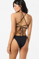 O'NEILL SALTWATER SOLIDS HUNTINGTON BRALETTE BLK XS