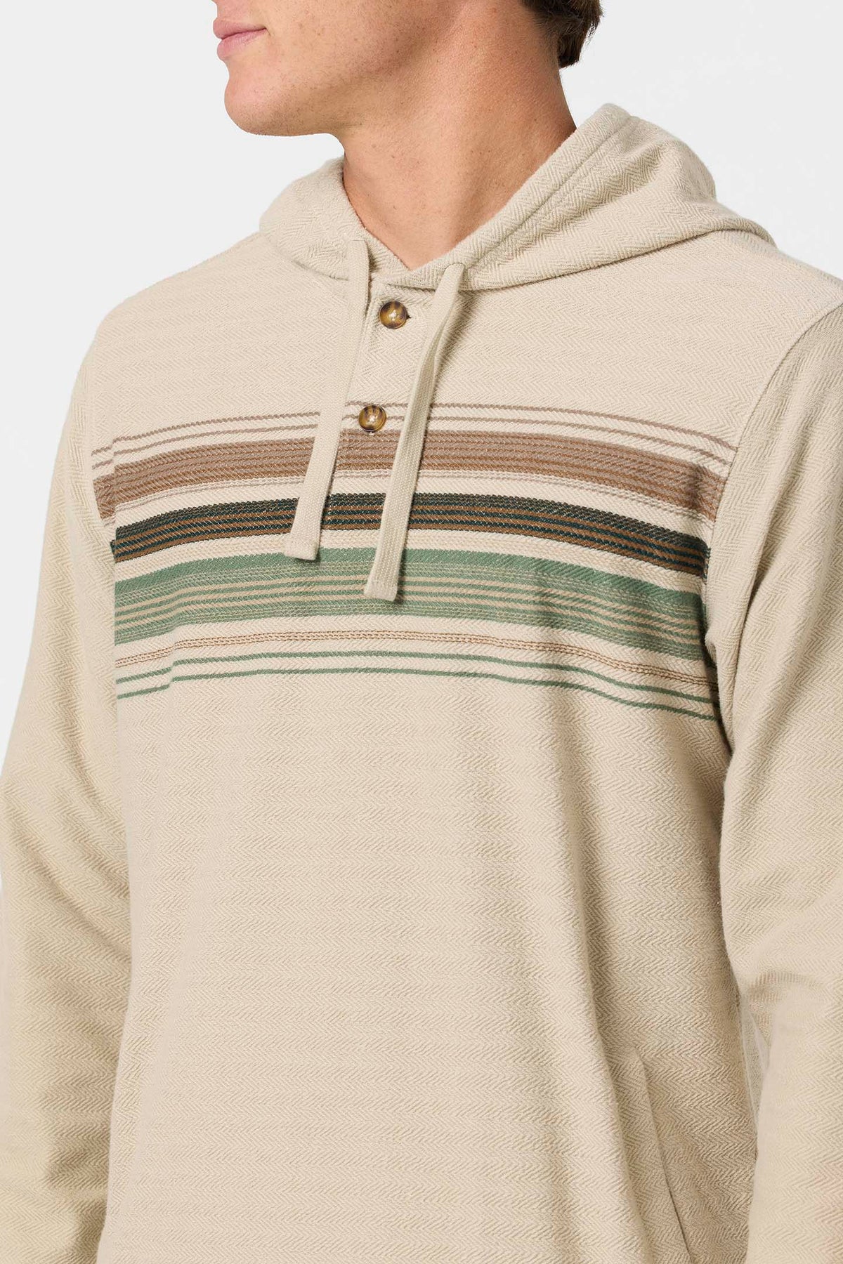 O'Neill Bavaro Block Striped Poncho KHA2 S