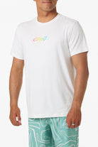 O'NEILL SCRIPT UPF SS TEE WHT MED