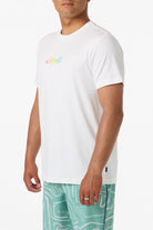 O'NEILL SCRIPT UPF SS TEE WHT SMALL