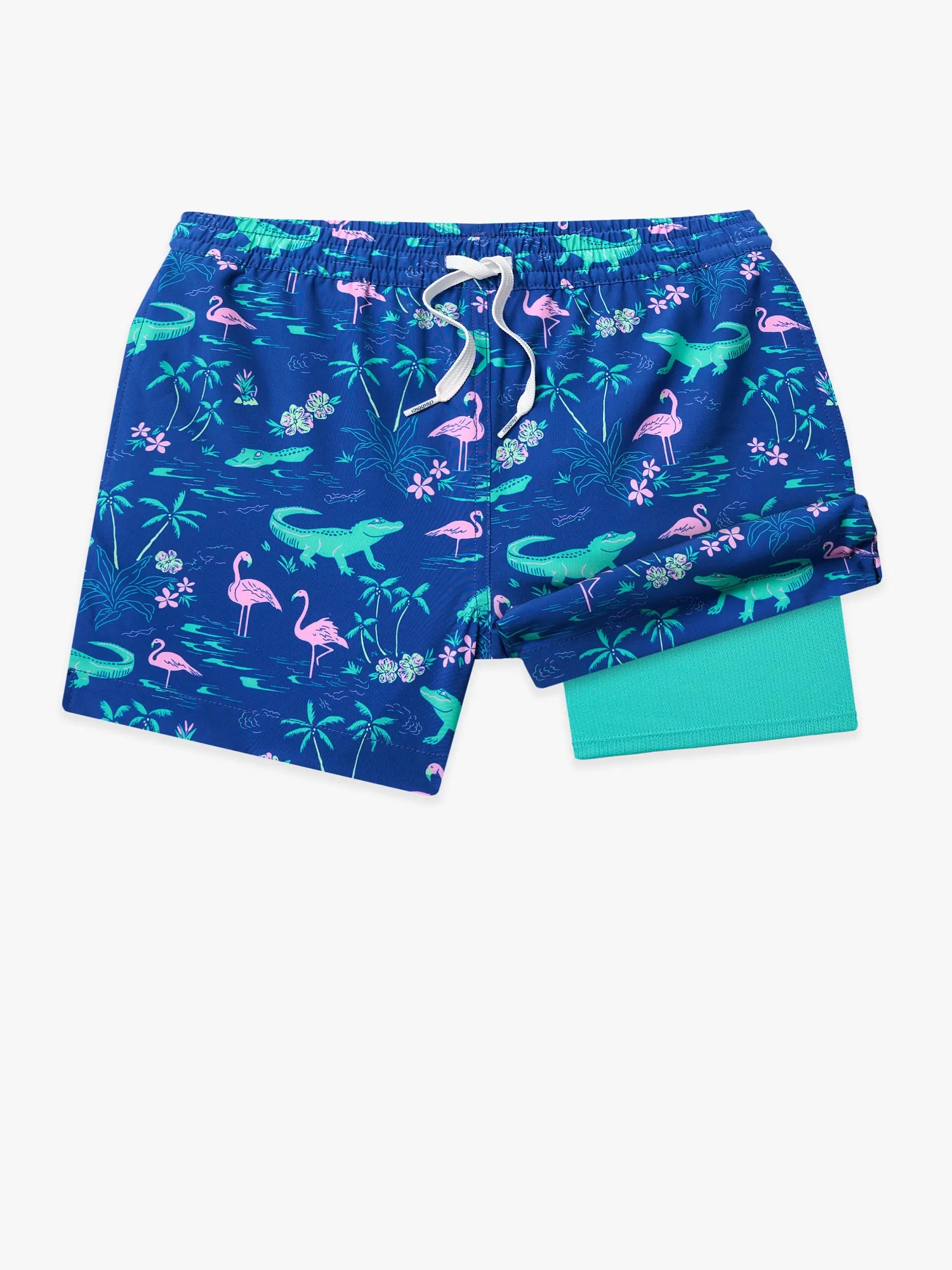 Chubbies Boys Lined Swim Trunk The Swamp & Circumstances XS