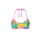 Kulani Kini Double Bind Crop Halter Top SunHoney S
