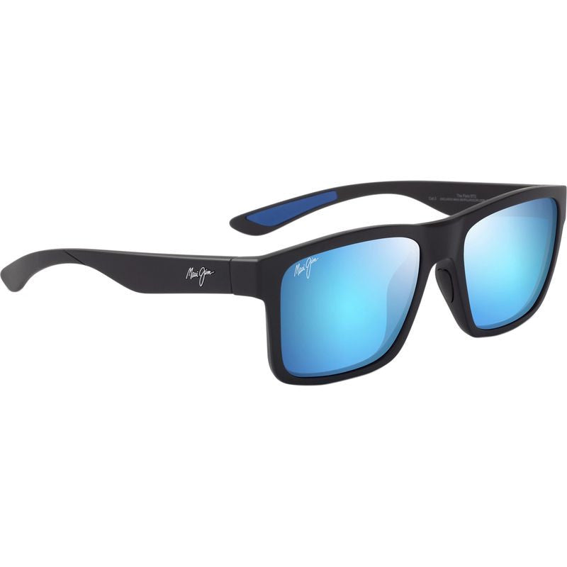 Maui Jim The Flats Polarized Sunglasses MatteBlackBlue BlueHawaii