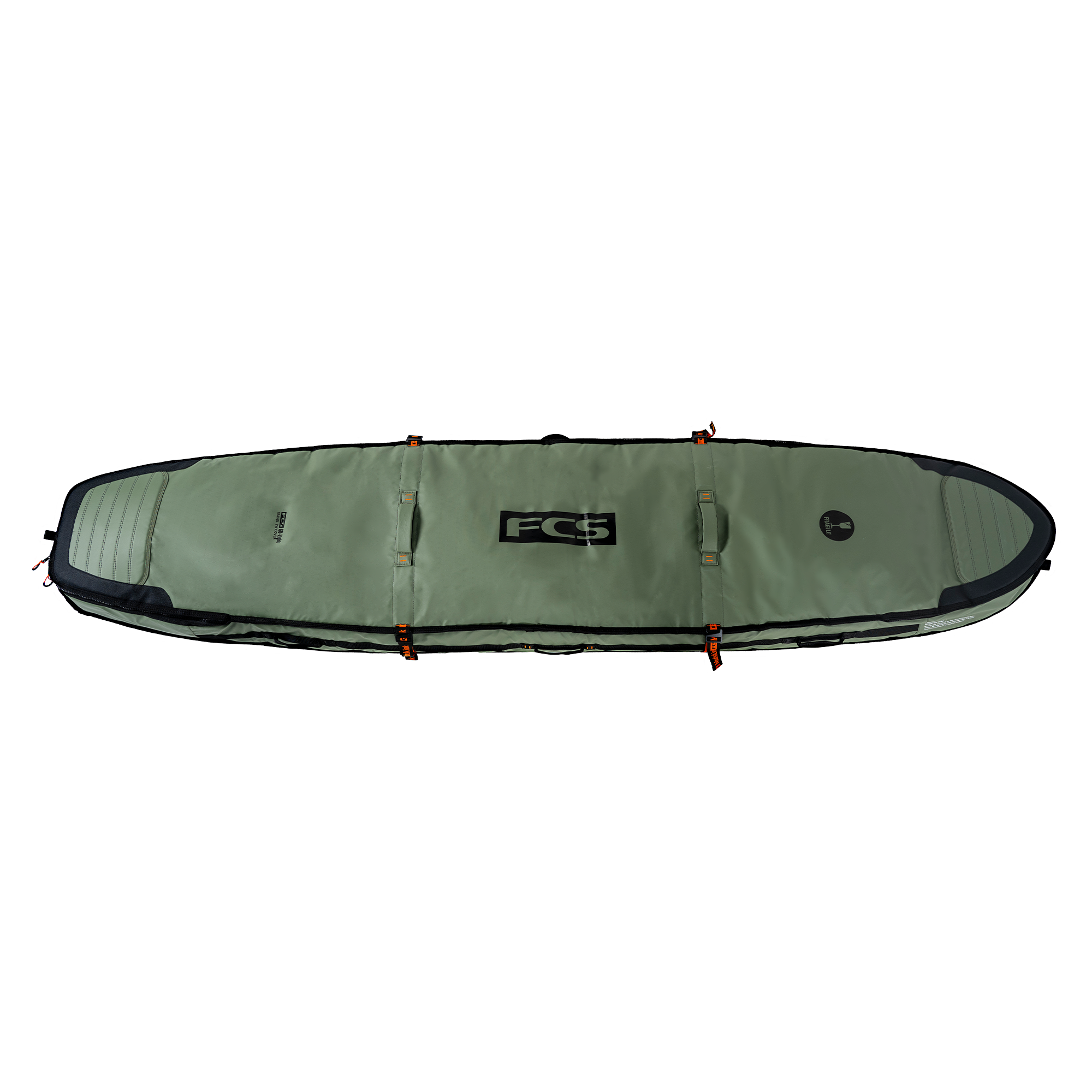 FCS Travel 2W Wheelie Longboard Boardbag Alpine 9ft2in