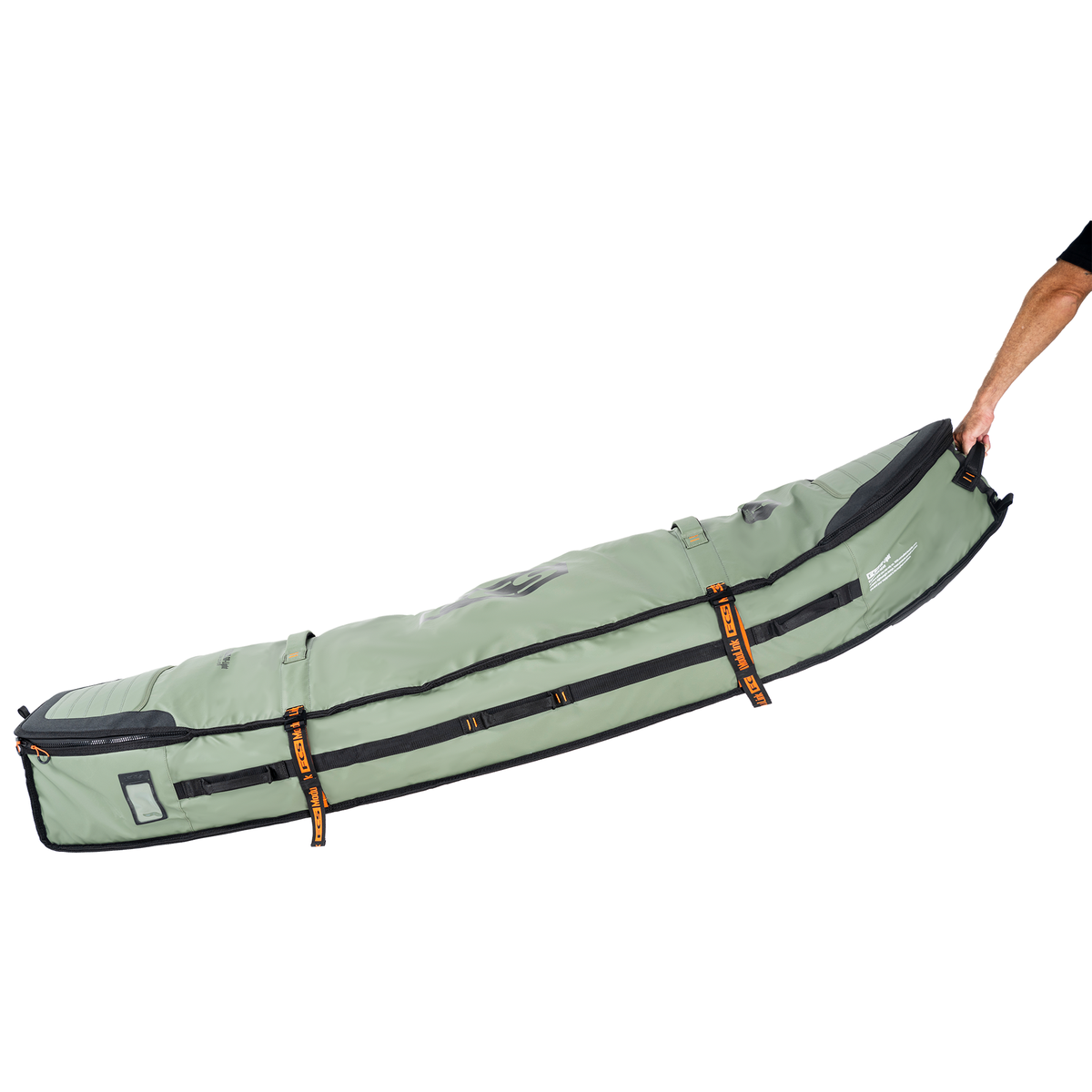 FCS Travel 3W Wheelie Shortboard-Fish Boardbag Alpine 7ft6in