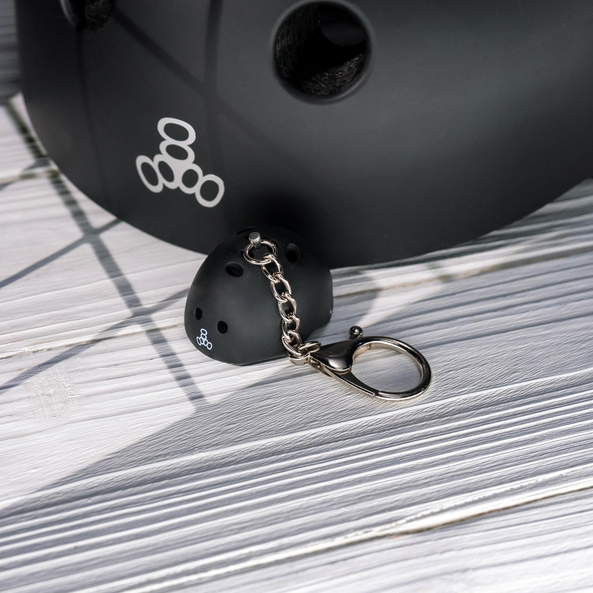 Triple 8 Helmet Keychain MatteBlack