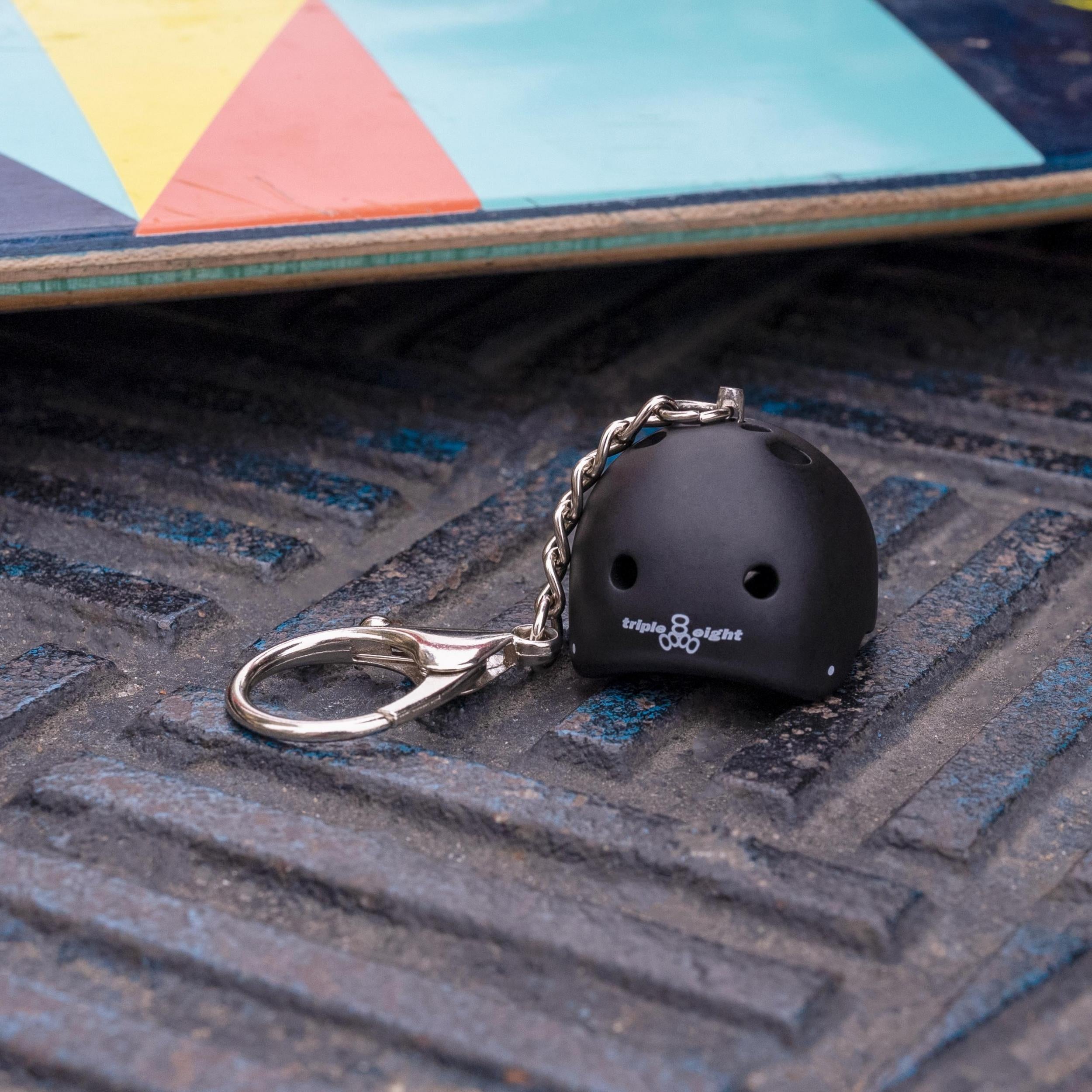 Triple 8 Helmet Keychain MatteBlack