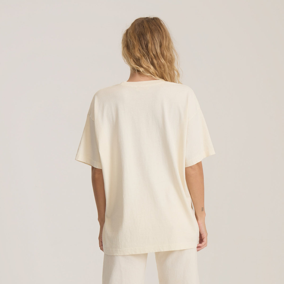 Roark Plant Seeds Oversized Tee Shirt Bone S