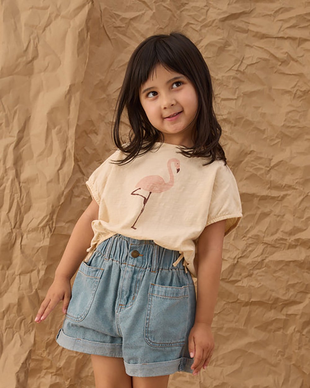 Rylee + Cru Alba Shorts Denim Washed Blue 4-5Y