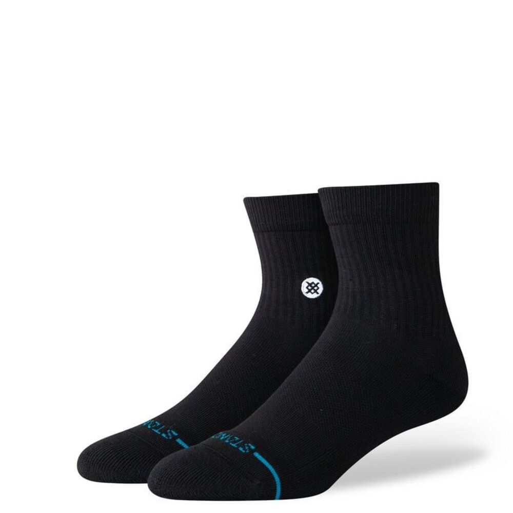 Stance Icon Quarter Mens Socks Black XL