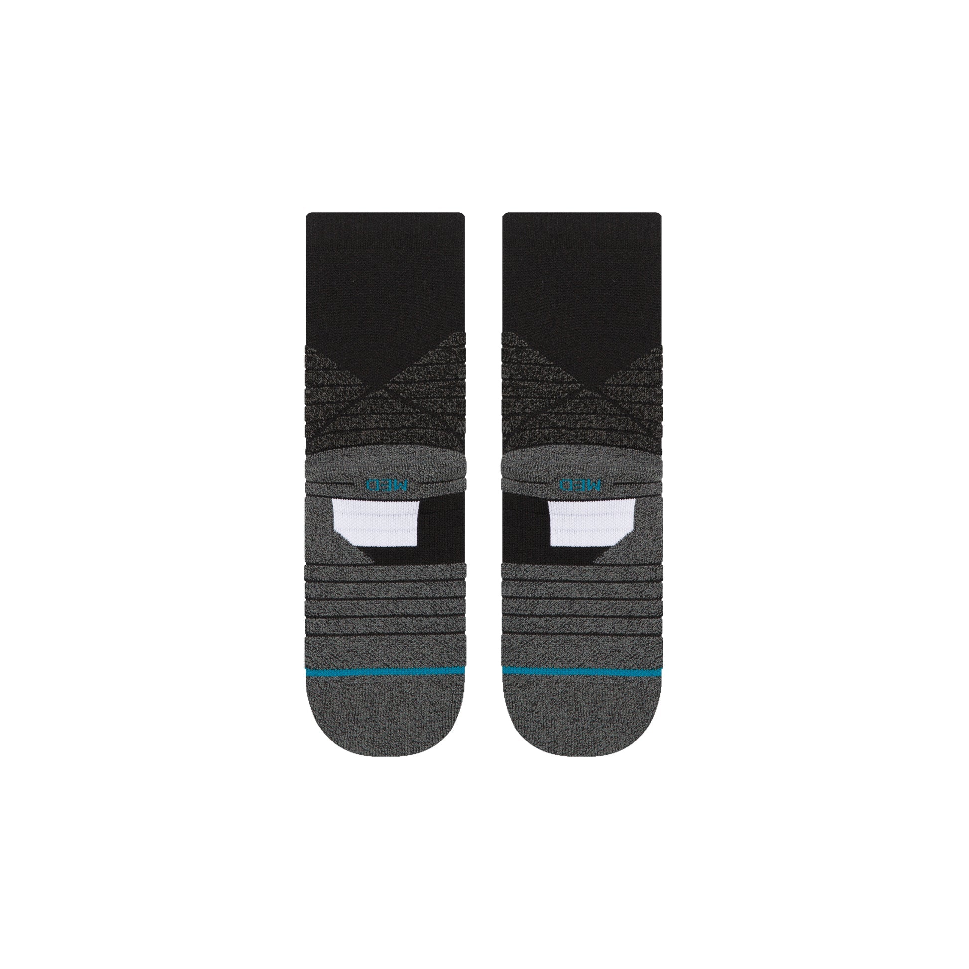 STANCE ICON SPORT QTR BLK-BLACK L