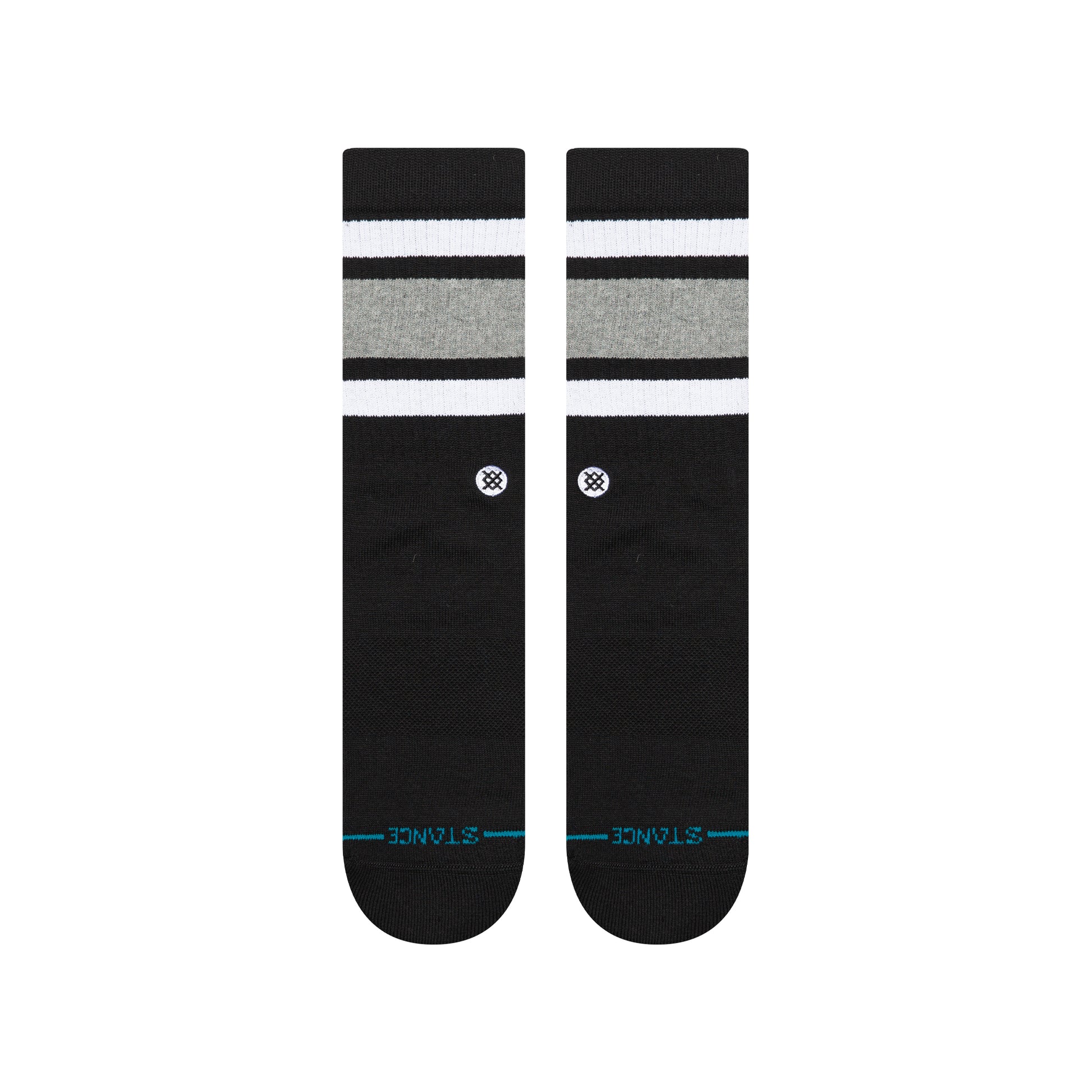 STANCE BOYD ST CREW SOCKS BLK-BLACK XL